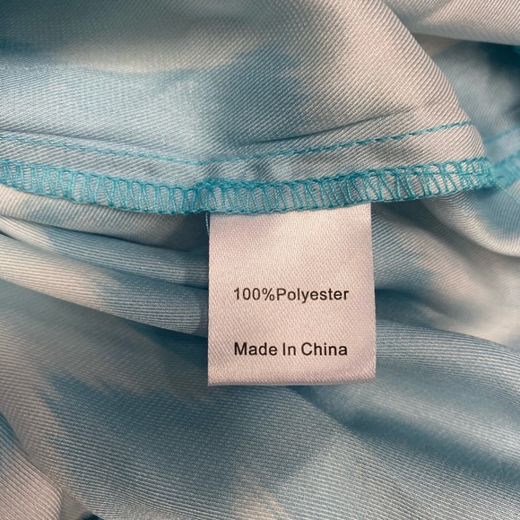 NWT TUCKERNUCK Turquoise Watercolor Floral Libby Dress Size Large - Picture 15 of 16